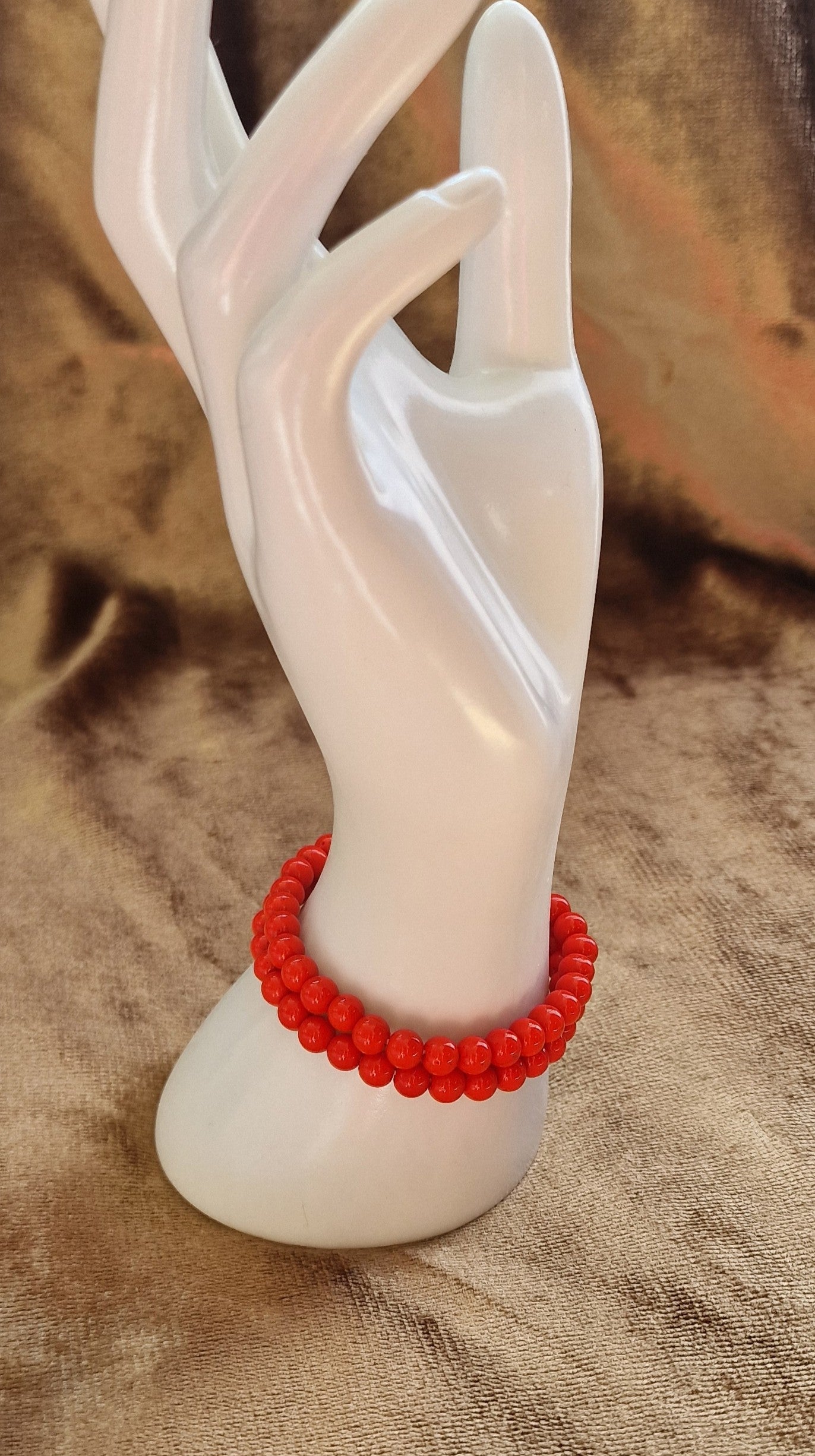 Adhira - Perlenarmband - ROT