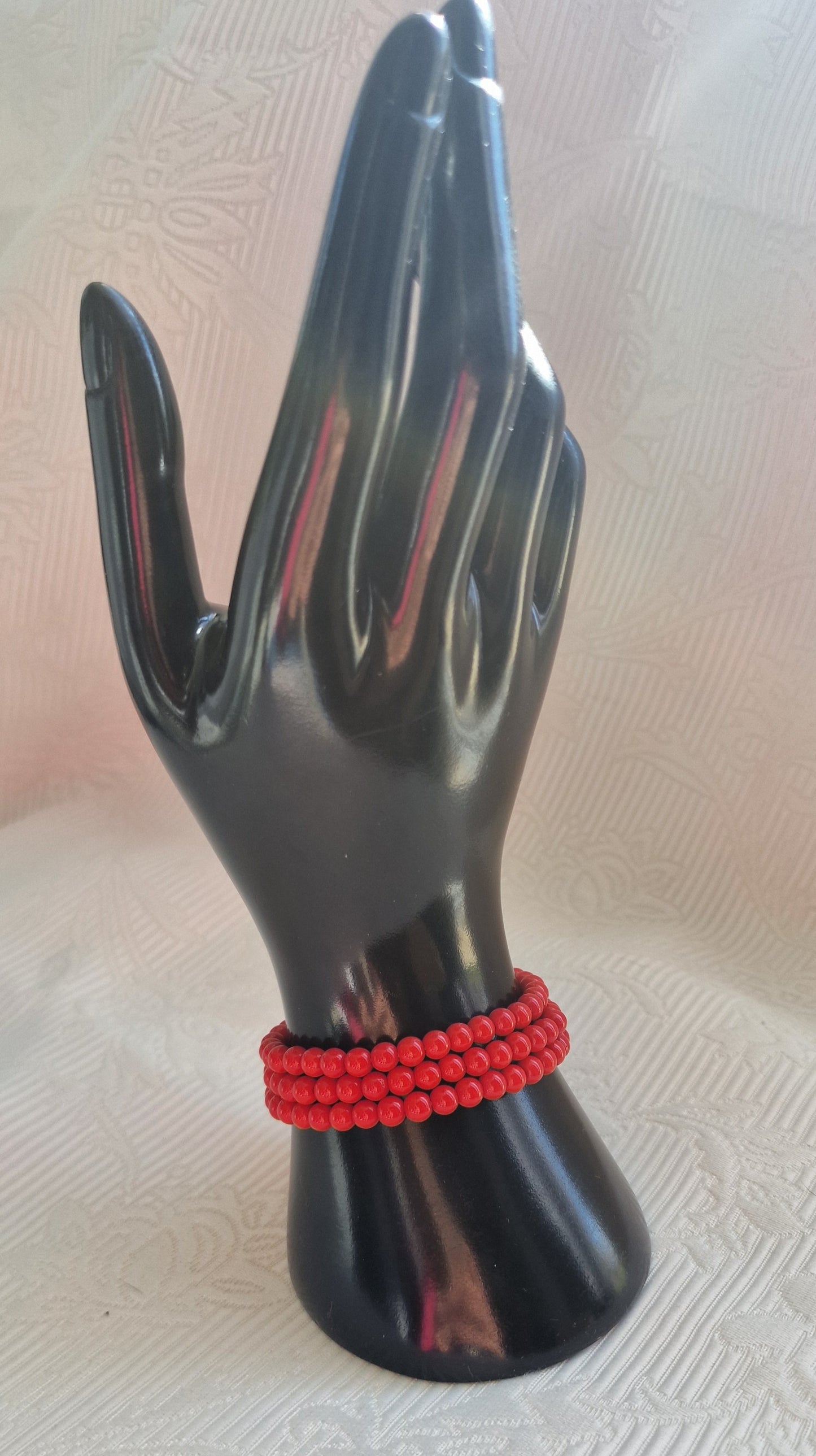 Adhira - Perlenarmband - ROT