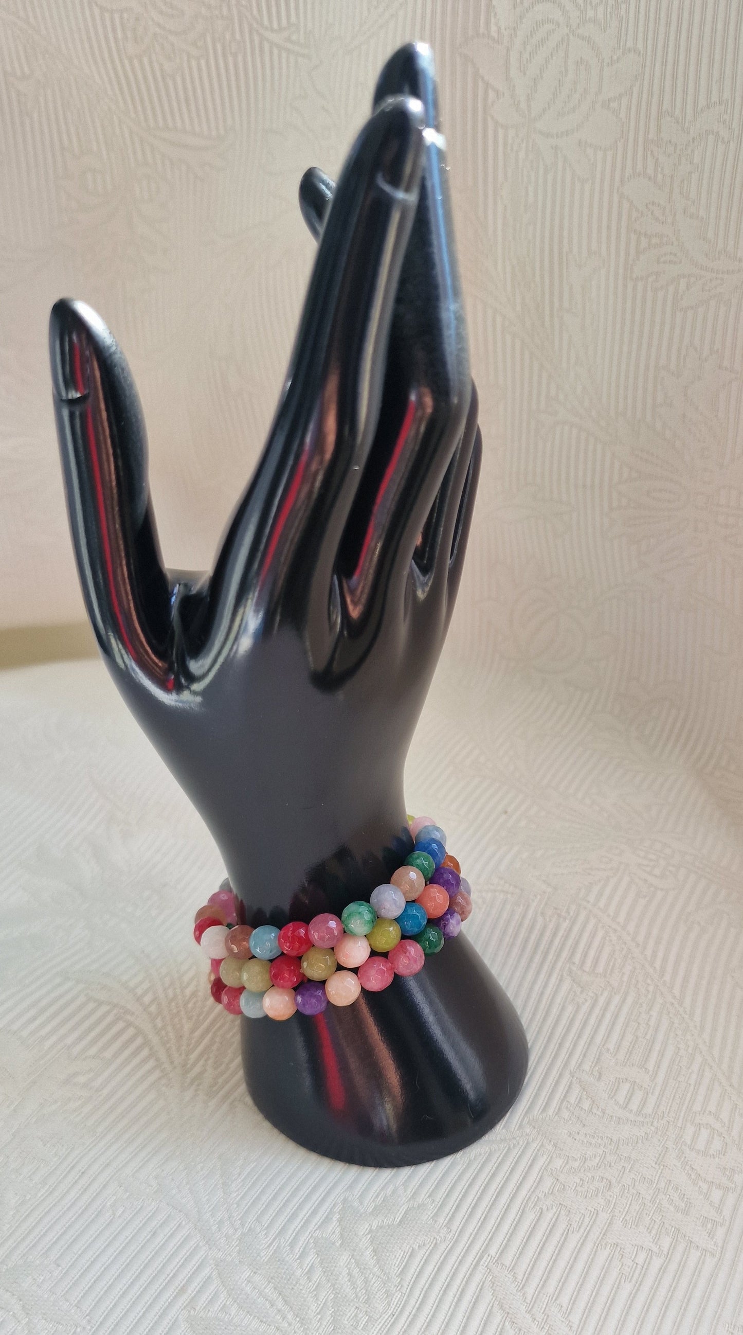 Chitra - Buntes Edelstein-Perlenarmband