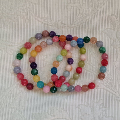 Chitra - Buntes Edelstein-Perlenarmband