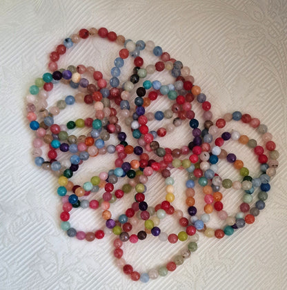 Chitra - Buntes Edelstein-Perlenarmband