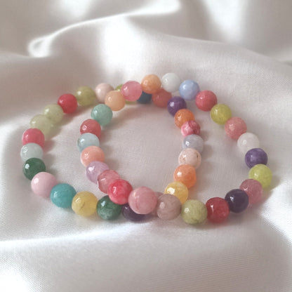 Chitra - Buntes Edelstein-Perlenarmband