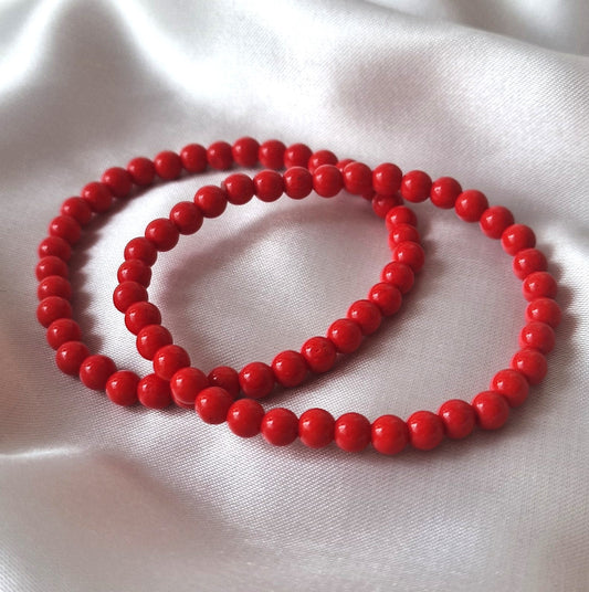 Adhira - Perlenarmband - ROT